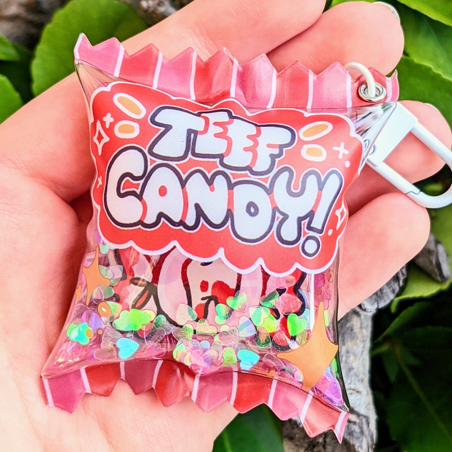 Puffy Teef Candy Keychain