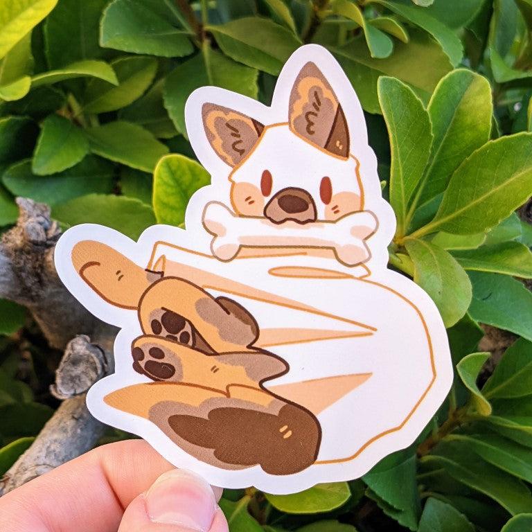 Cute Ghost Puppy Stickers!