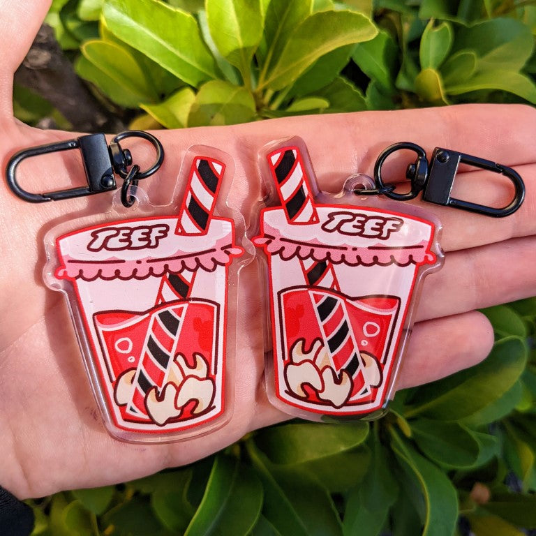 Cute Boba Cup Keychains