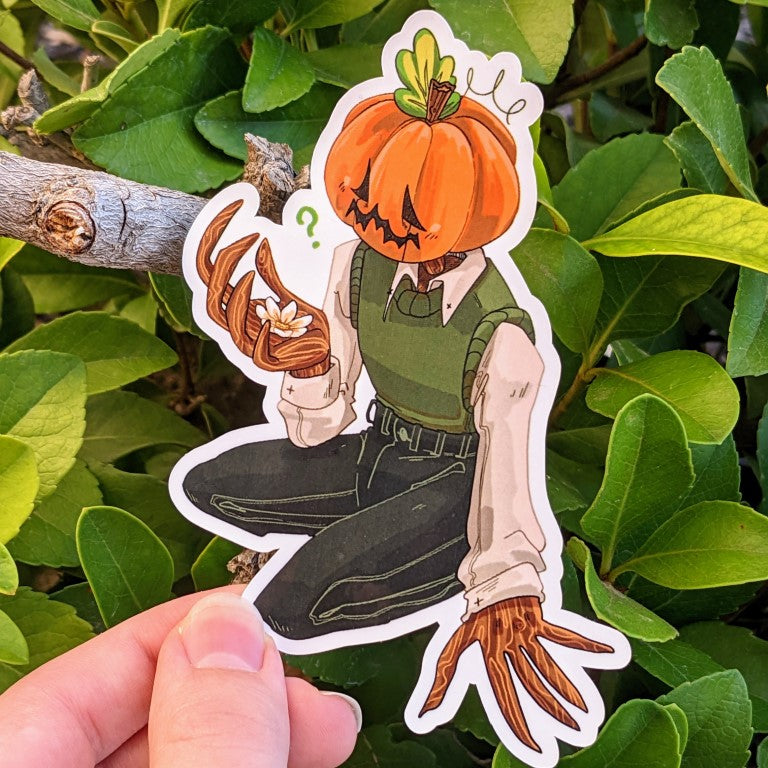 Autumn Pumpkin Head Stickers