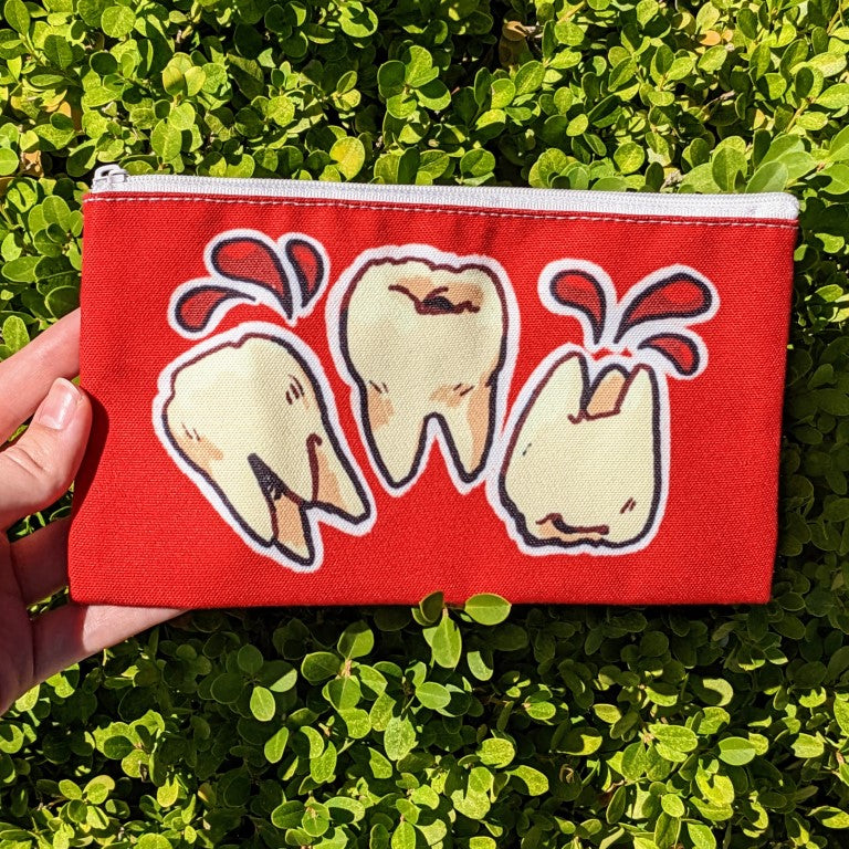 Bloody Teeth Pencil Pouch