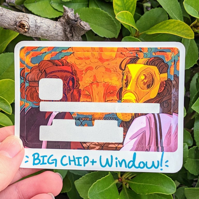 Gas Mask Girls Credit Card Skins