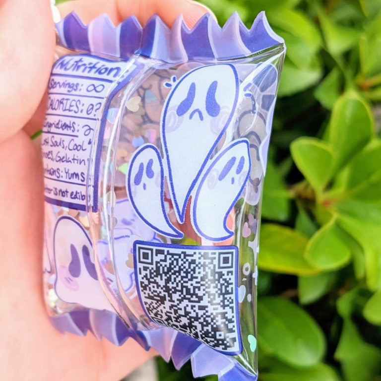 Ghost Gummies Puffy Candy Keychain | Milky Tomato