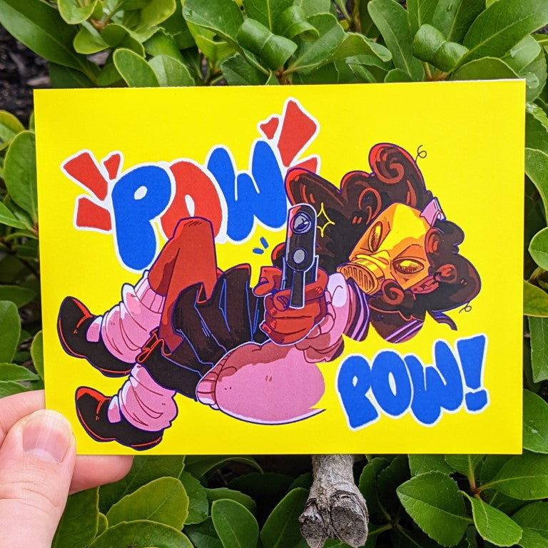 Gas Mask Girls 5x4 Mini Prints - Pow/Wham