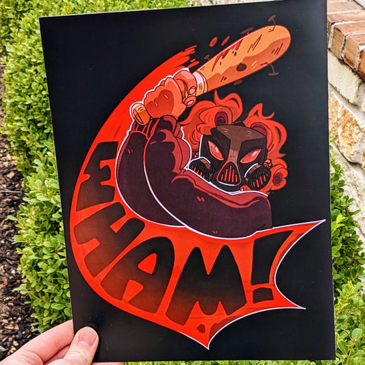 Gas Mask Girls Duo 8.5x11 Prints - Pow/Wham