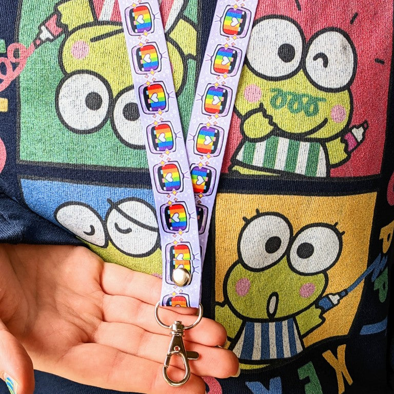 Rainbow TV Lanyard