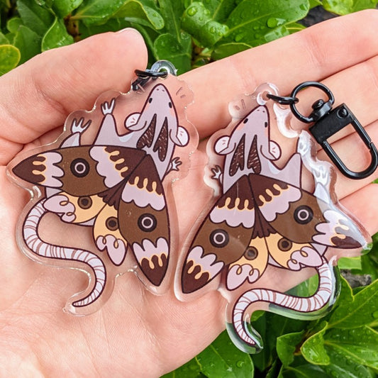 Mothrat Keychain