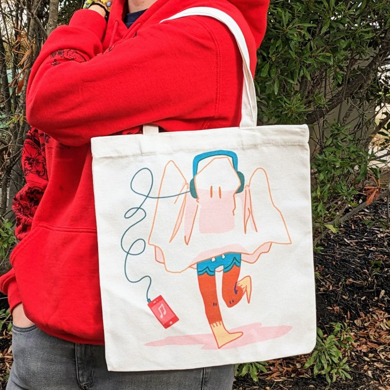 Music Ghost Tote Bag