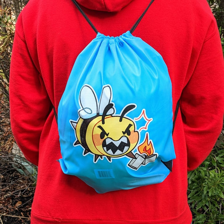 Arson Bee Drawstring Bag