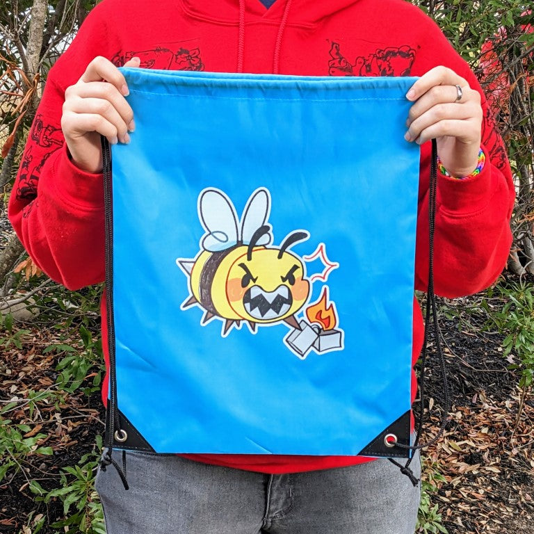 Arson Bee Drawstring Bag