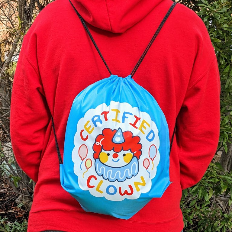 Certified Clown Drawstring Bag