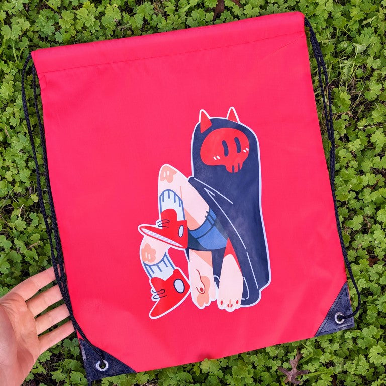 Angel & Devil Ghost/Echo & Ophelia Drawstring Bag