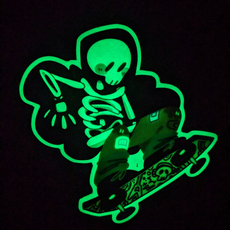 Glow in the Dark Skeleton Ghost Stickers