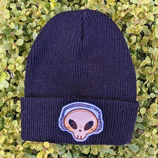 Aesthetic skeleton beanie in blue