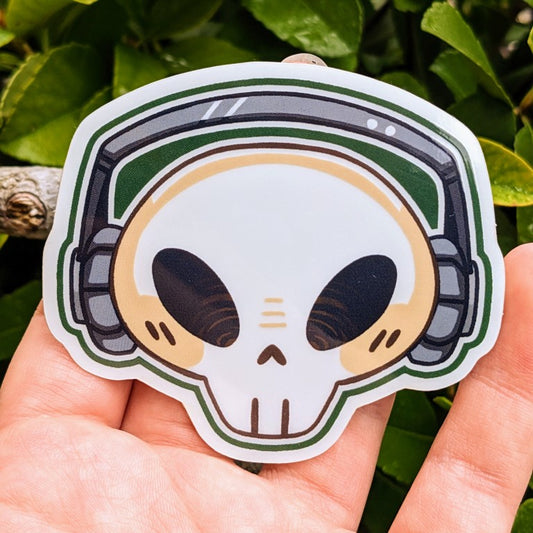 Glow in the Dark Cade Skull Sticker