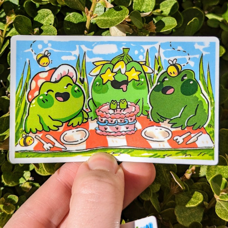 Tiny Frog Art Stickers