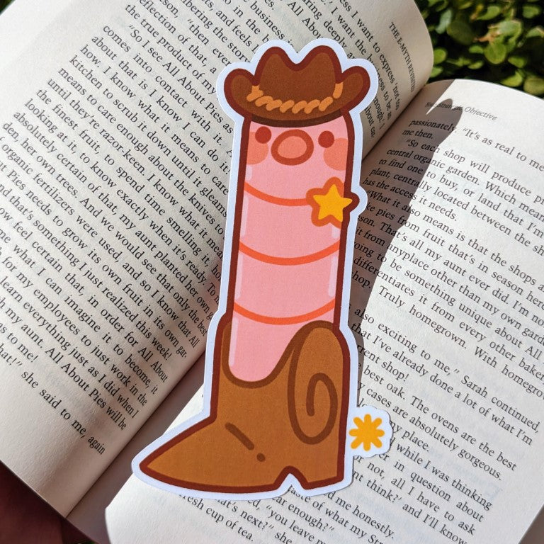 Cowboy Boot Worm Bookmark