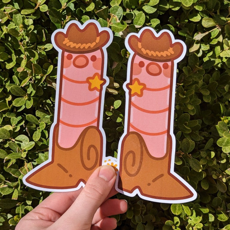 Cowboy Boot Worm Bookmark