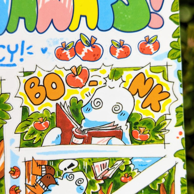 V4 Runaway Ghosts Comic Sticker Sheet: Lucy