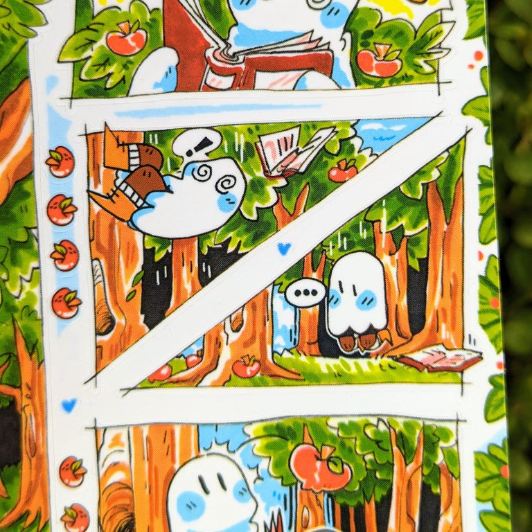 V4 Runaway Ghosts Comic Sticker Sheet: Lucy