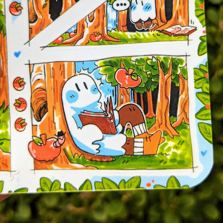 V4 Runaway Ghosts Comic Sticker Sheet: Lucy