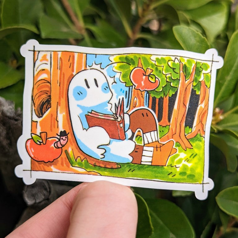 Runaway Ghosts Comic Panel Stickers