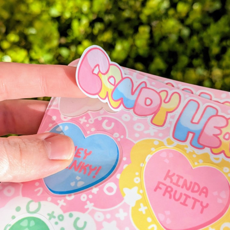Candy Hearts Sticker Sheet