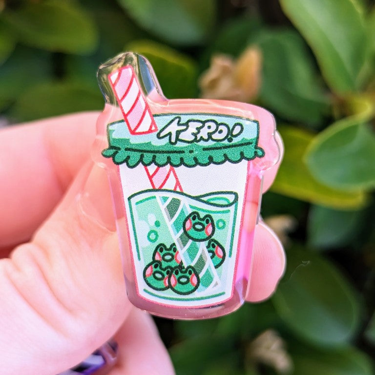 Cute Boba Cup Acrylic Pins