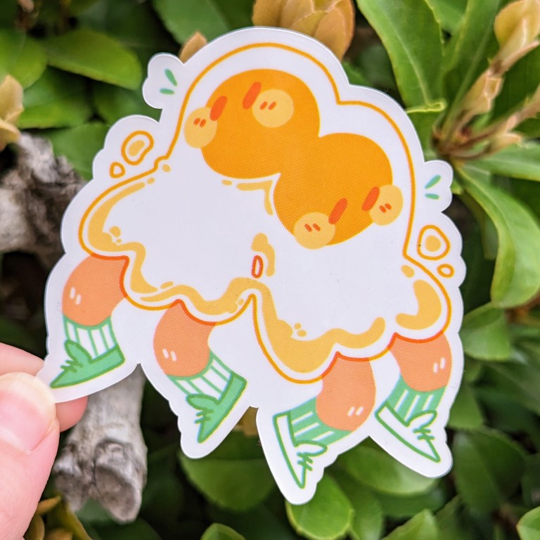 Egg Ghost Stickers