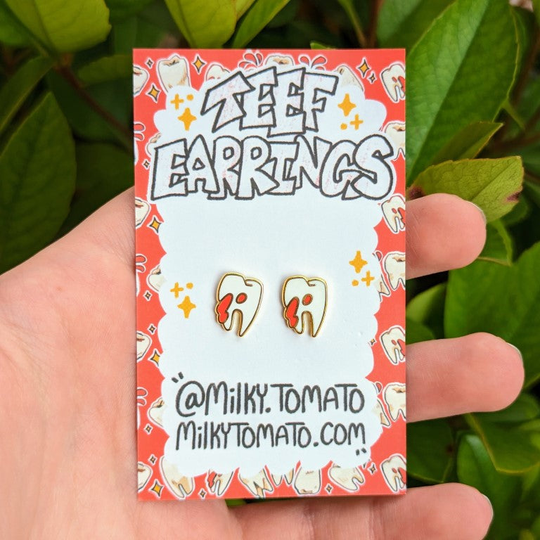 Teeth Earrings