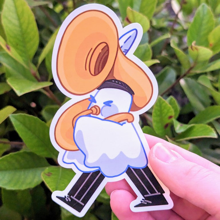 Ghost Marching Band Stickers