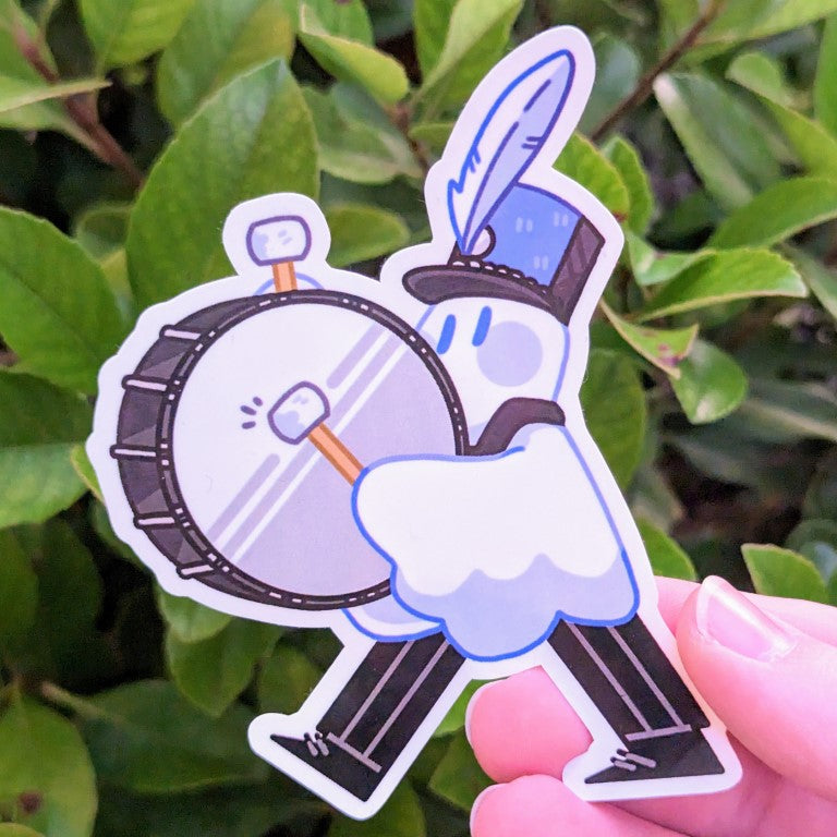 Ghost Marching Band Stickers
