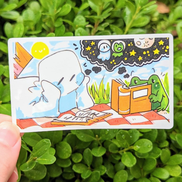 Runaway Ghost and Frog Pal Stickers