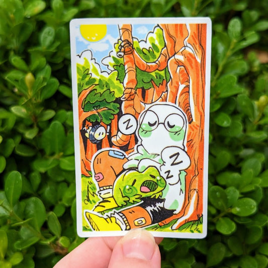 Runaway Ghost and Frog Pal Stickers