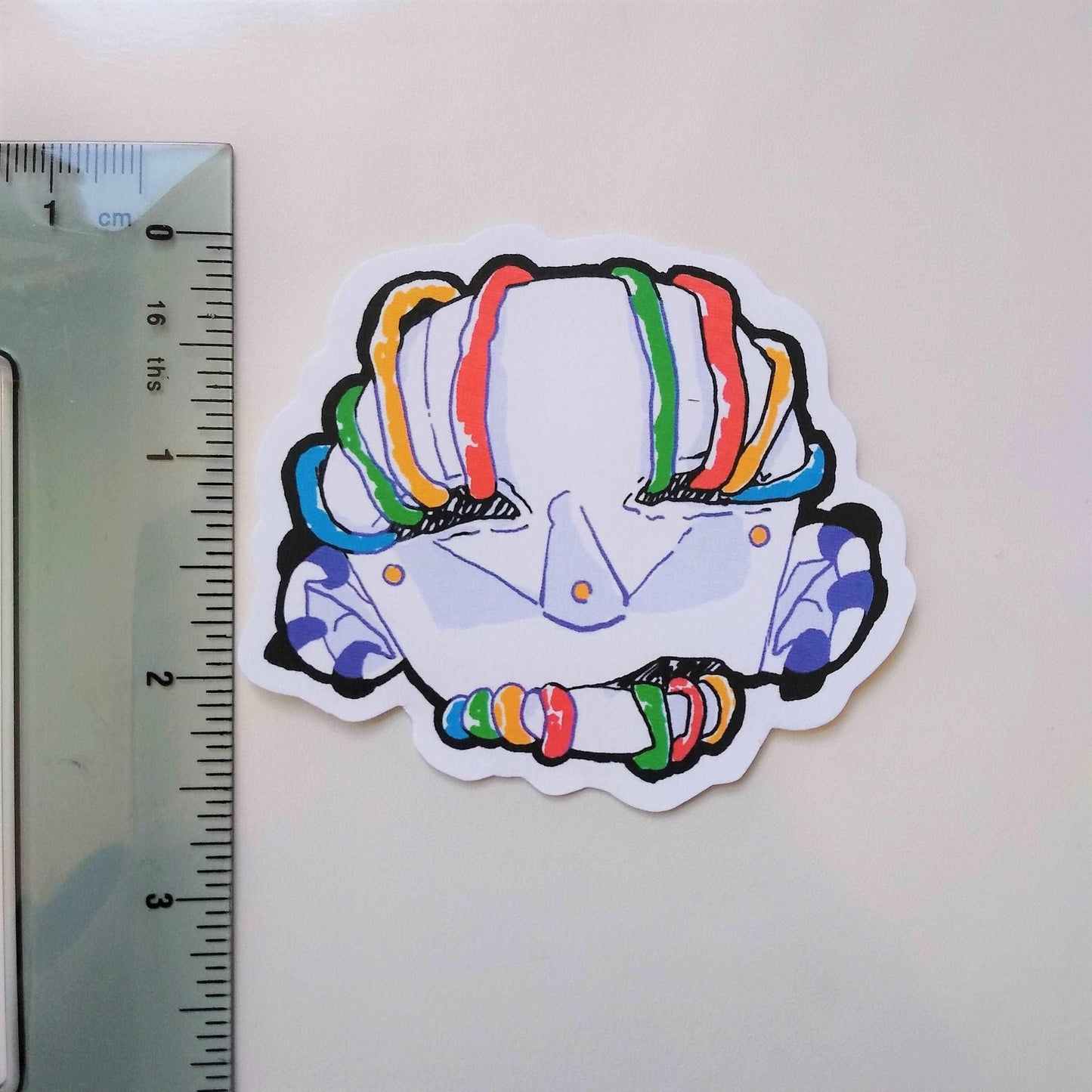 Colorful Robot Sticker