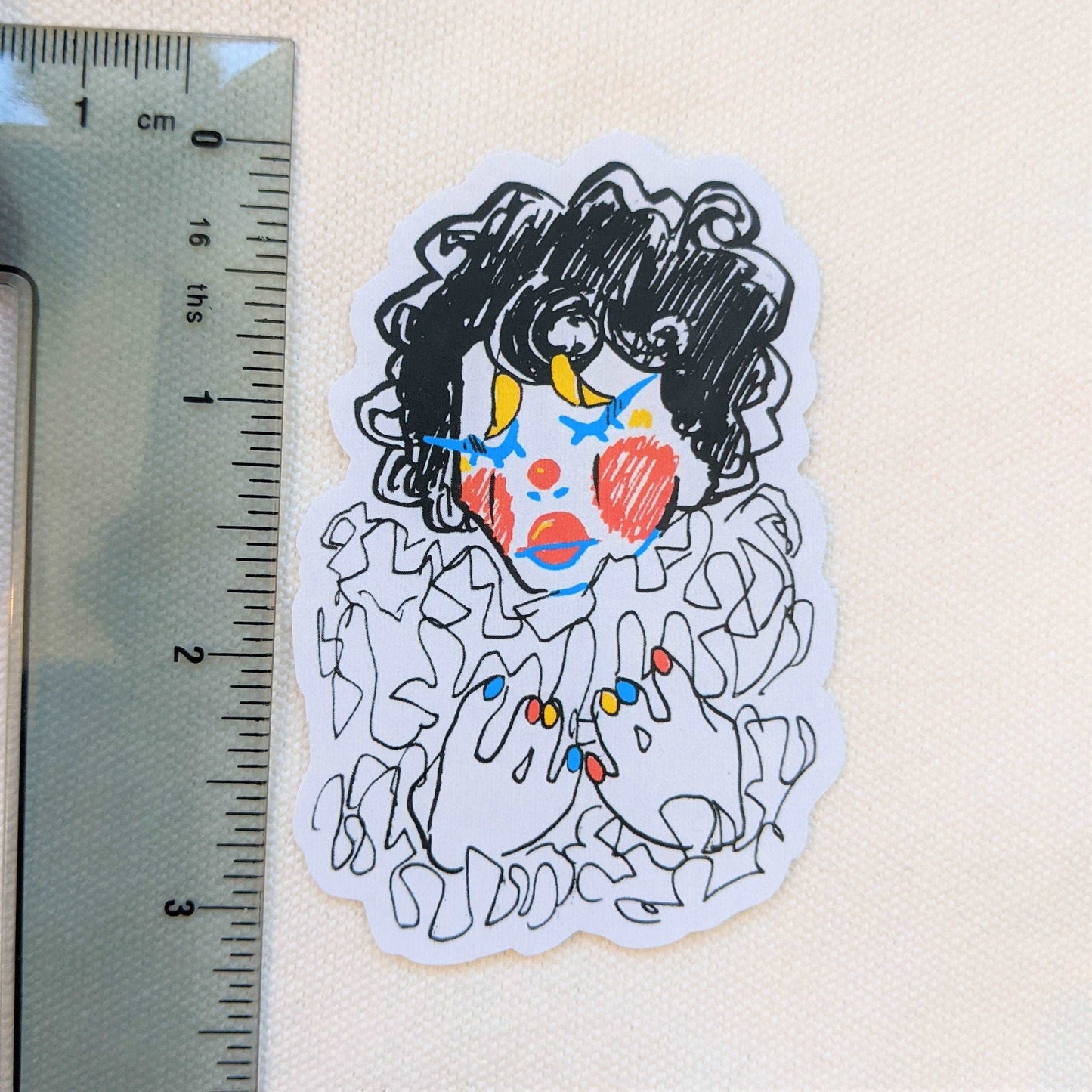 Sad Clown Sticker!