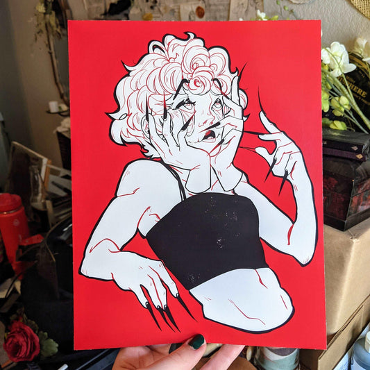 Droopy Eyes 8.5x11 Glossy Print