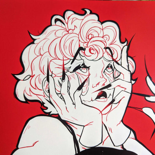 Droopy Eyes 8.5x11 Glossy Print