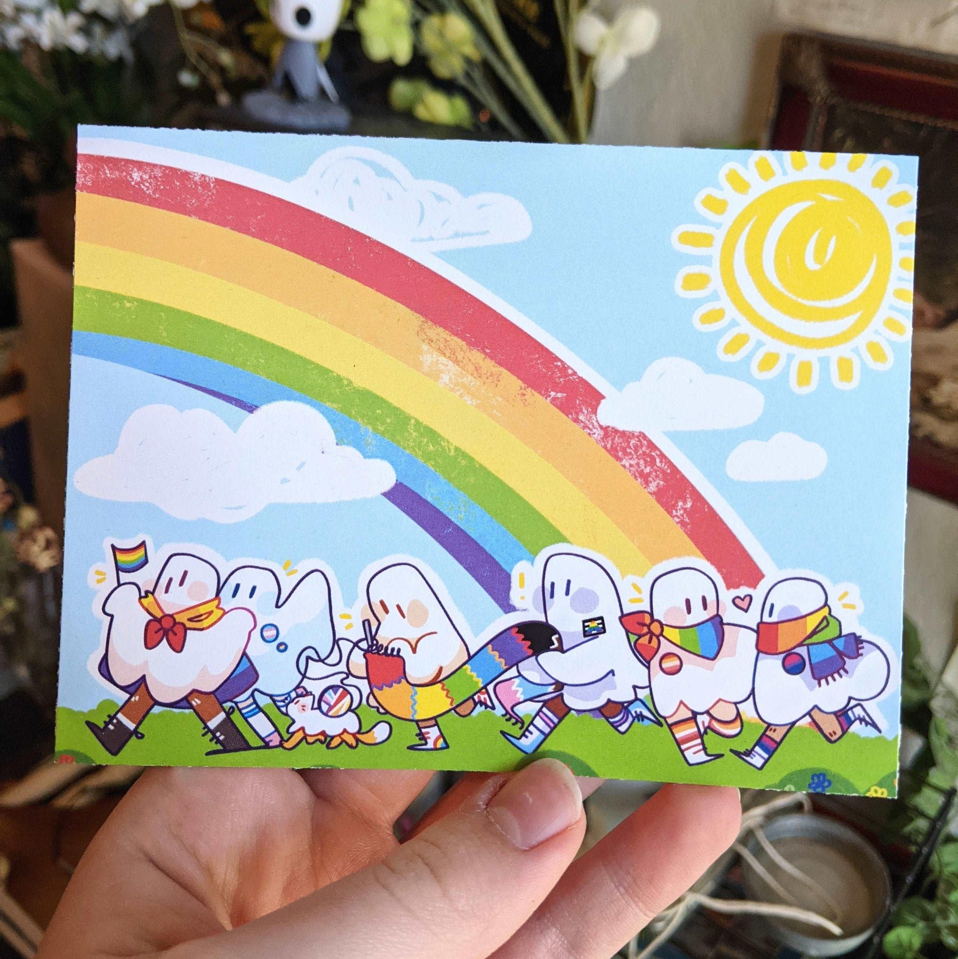 Ghost Pride Parade Mini Print 4x5 Glossy Print