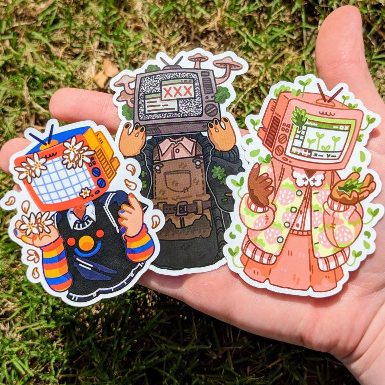  TV Head Stickers