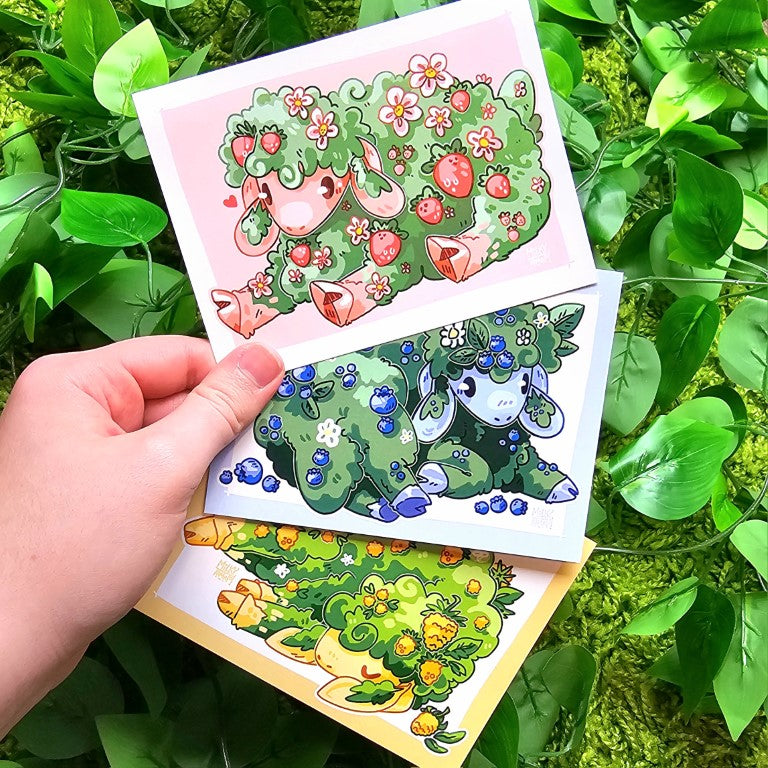 Berry Sheep Mini Prints