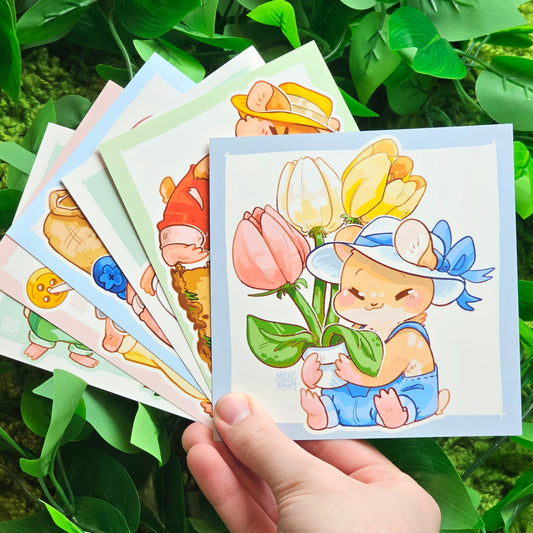 Hamster Gardners Mini Prints