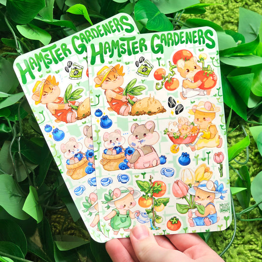 Hamster Gardeners Sticker Sheet