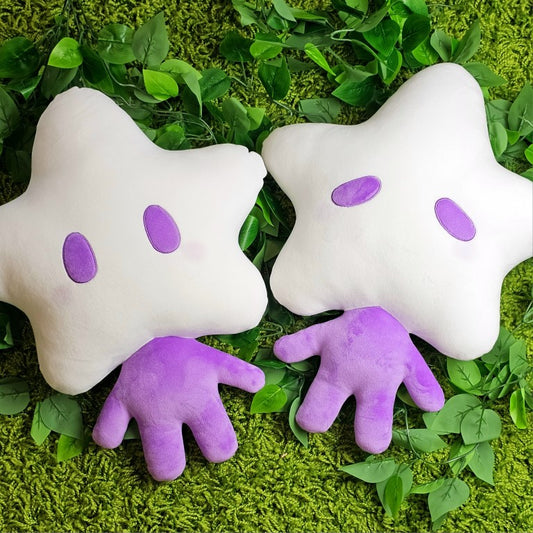 Two large star baby plushies