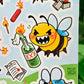 Chaotic Bees Sticker Sheet