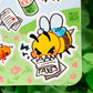 Chaotic Bees Sticker Sheet