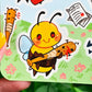Chaotic Bees Sticker Sheet