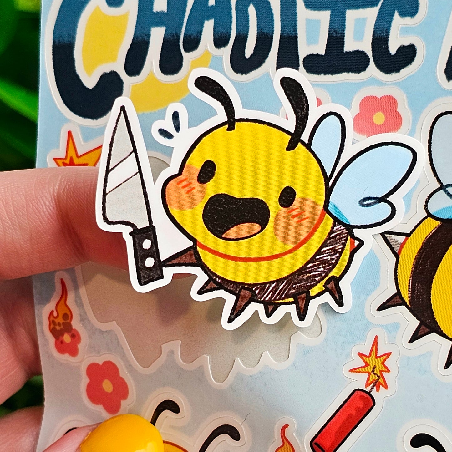 Chaotic Bees Sticker Sheet
