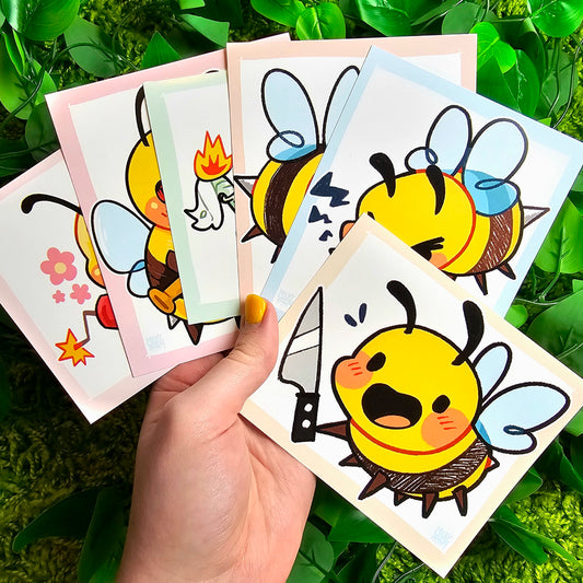 Chaotic Bees Mini Prints