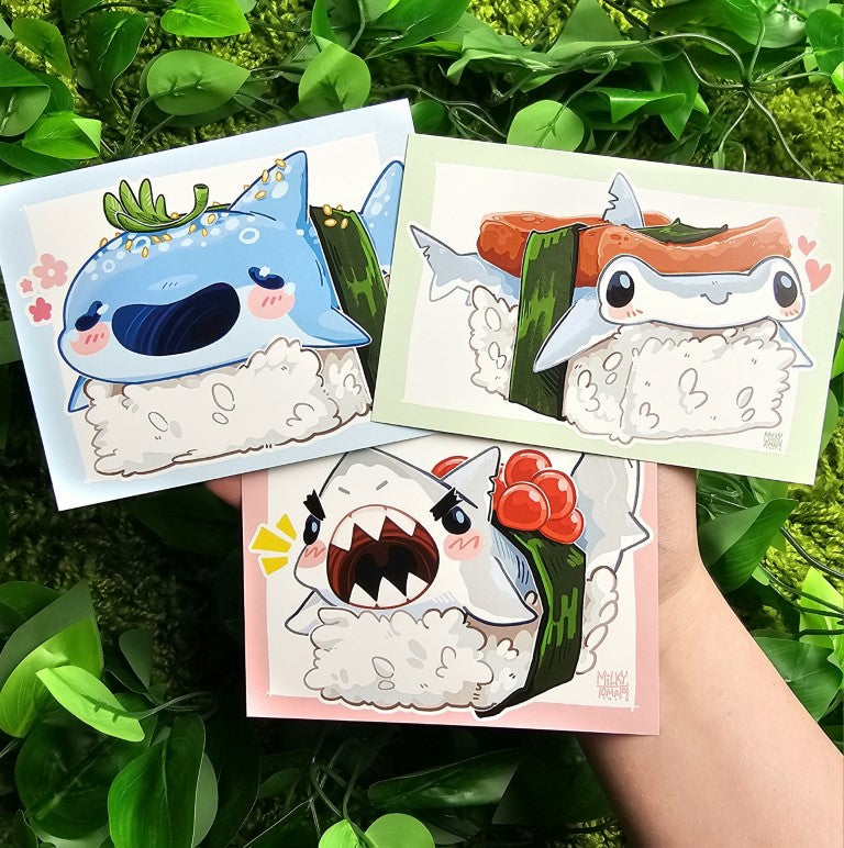 Shark Sushi Mini Prints